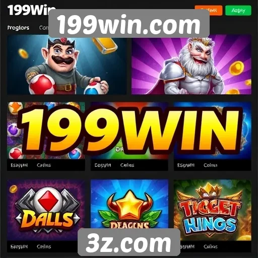 Tipos de jogos disponíveis em 199win.com