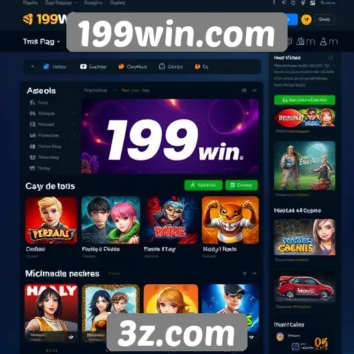 Interface do usuário em 199win.com é intuitiva